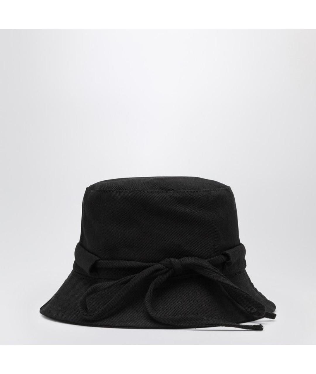 JACQUEMUS Черная хлопковая панама, фото 2