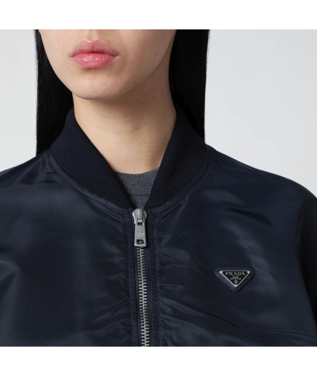 PRADA Синяя синтетическая куртка, фото 6