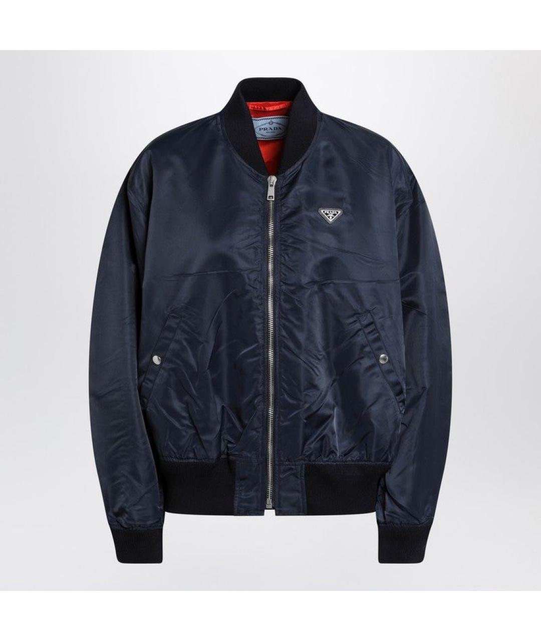 PRADA Синяя синтетическая куртка, фото 7