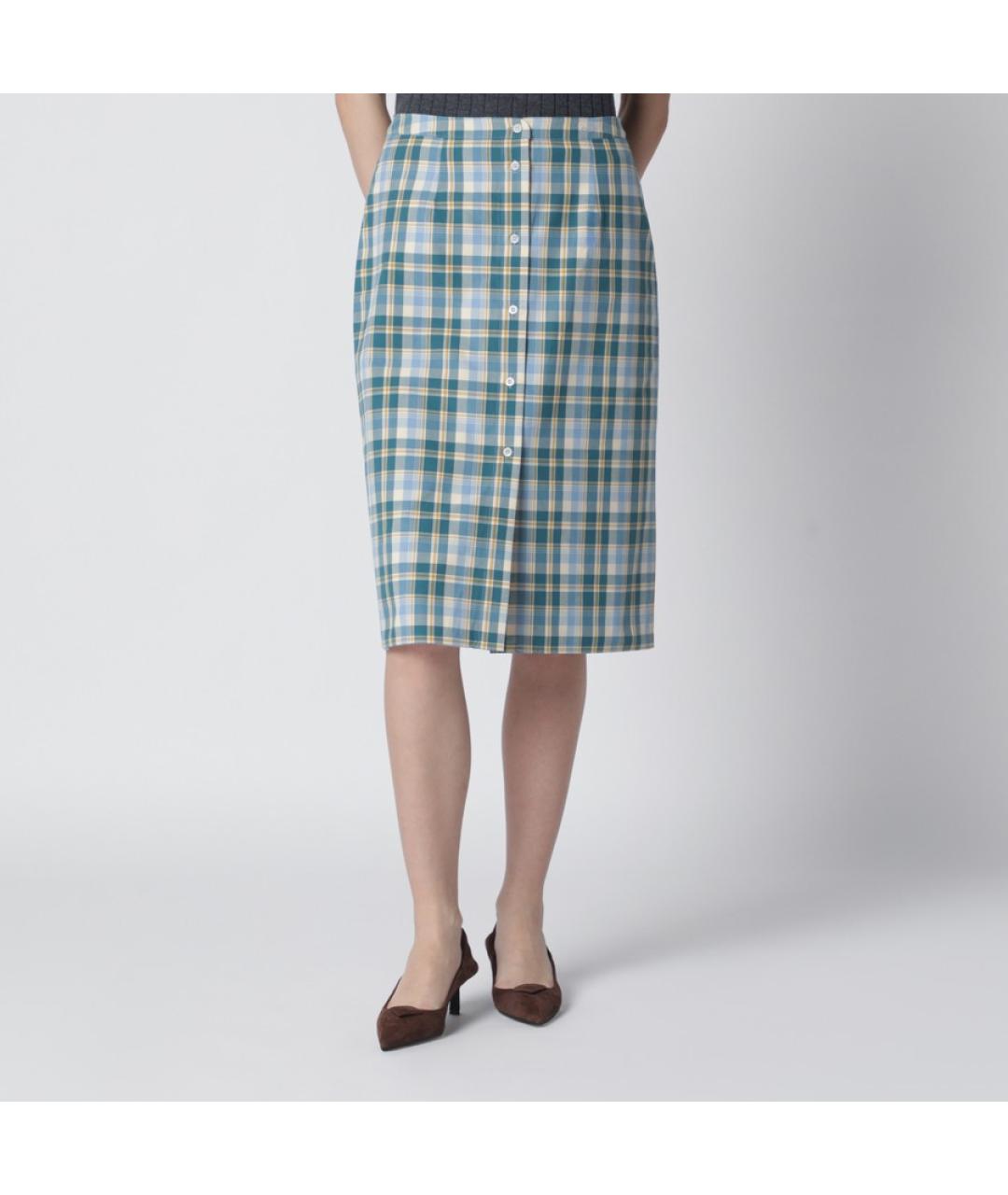 PRADA Мульти хлопковая юбка миди, фото 3