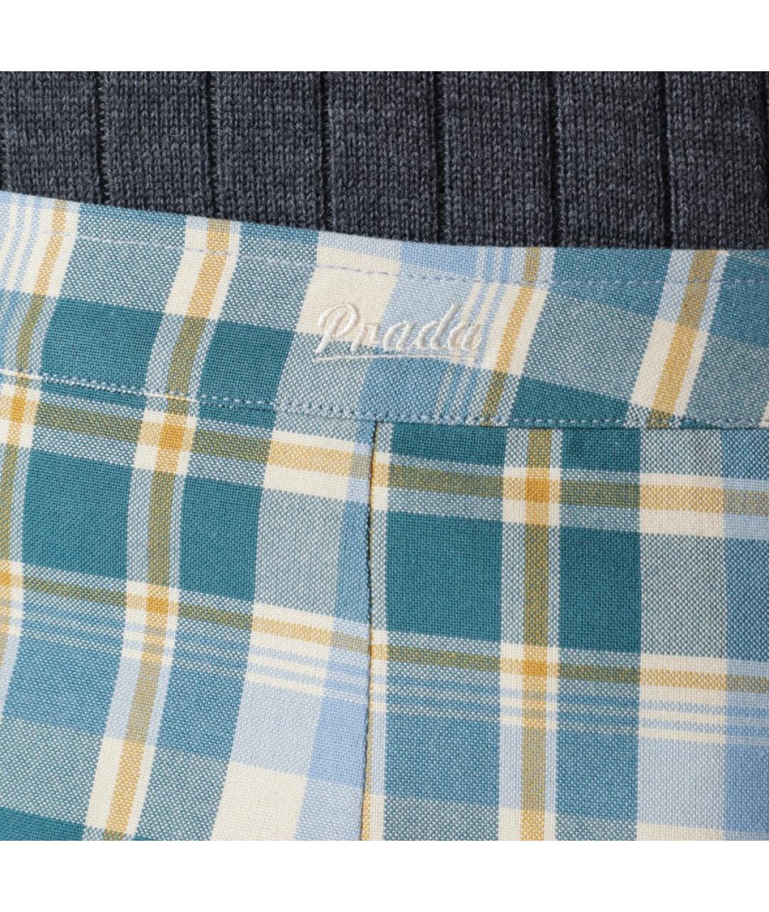 PRADA Мульти хлопковая юбка миди, фото 7