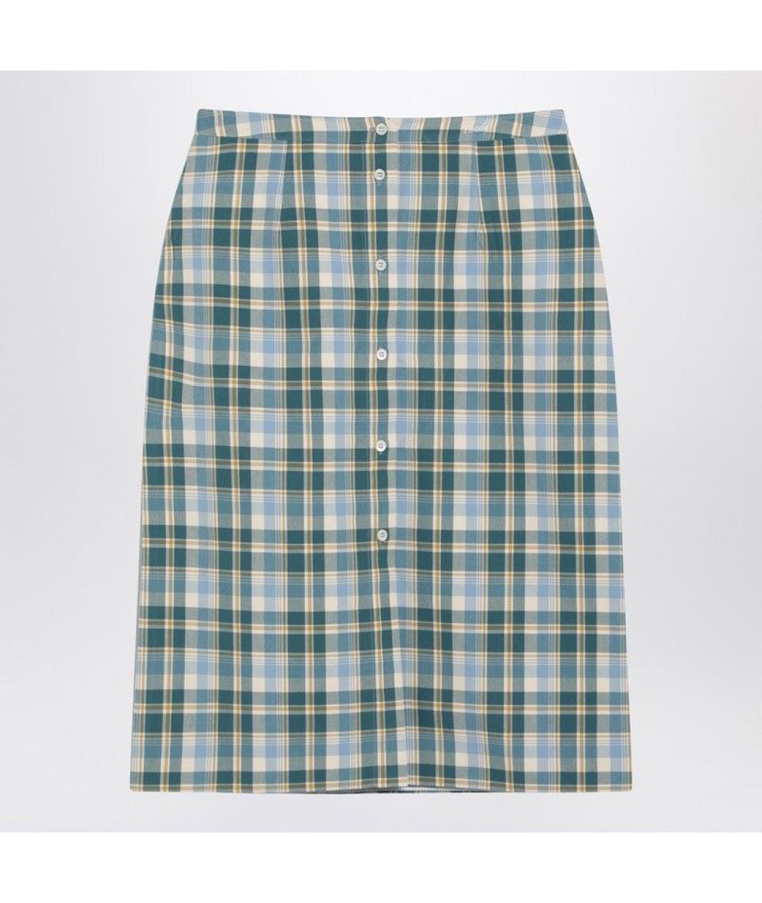 PRADA Мульти хлопковая юбка миди, фото 8