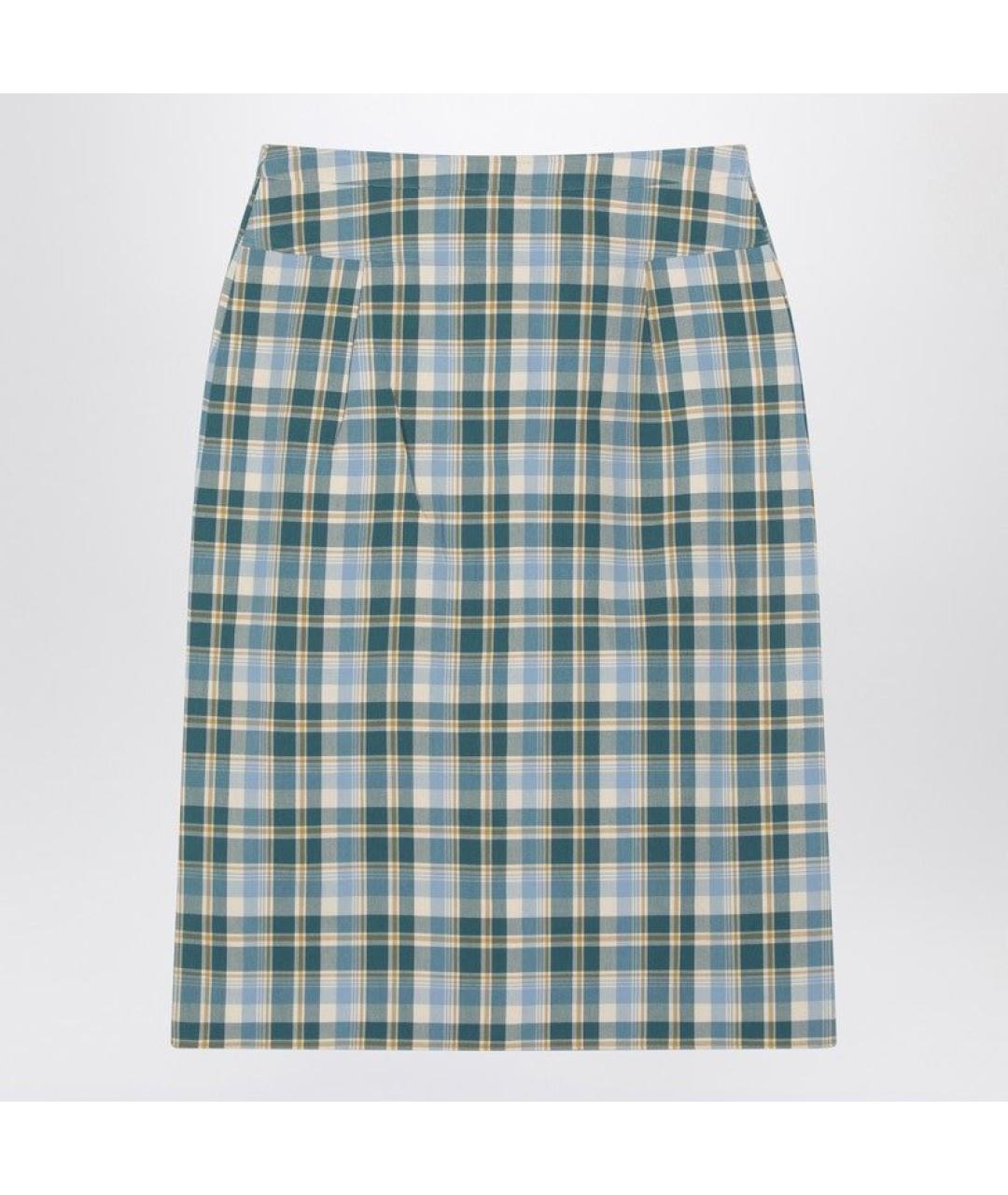 PRADA Мульти хлопковая юбка миди, фото 2