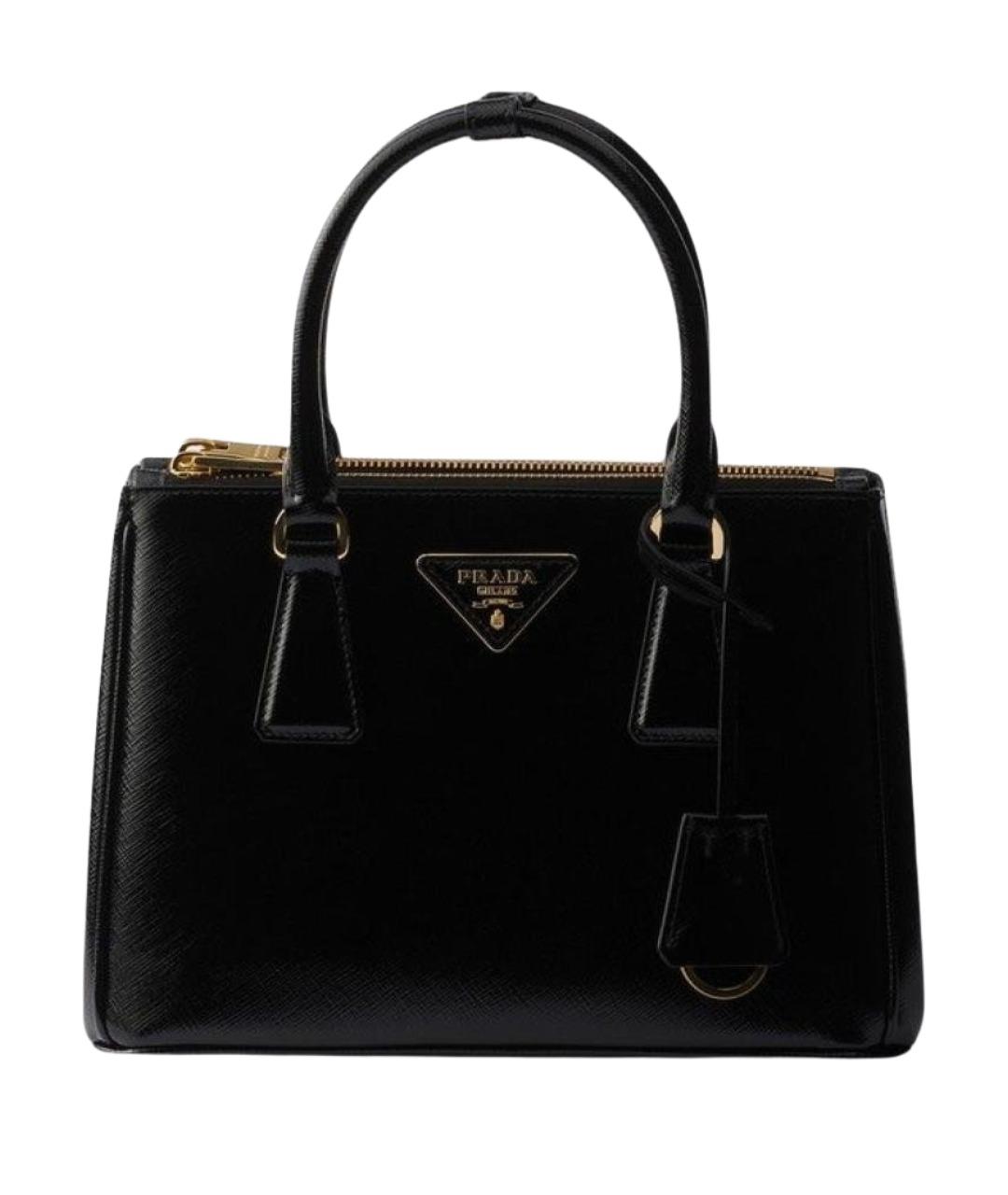 PRADA Черная кожаная сумка тоут, фото 1