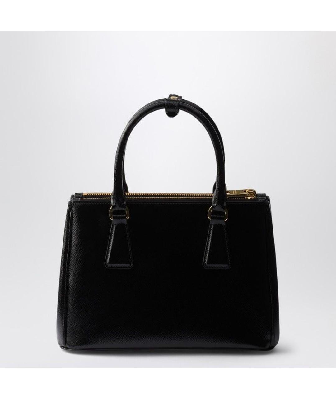 PRADA Черная кожаная сумка тоут, фото 2