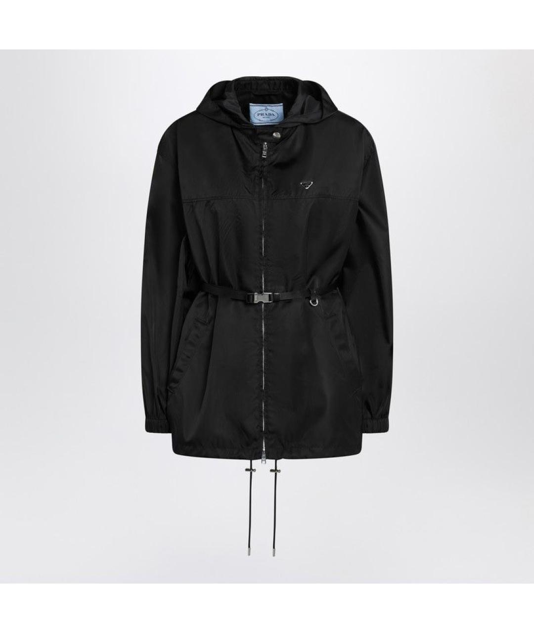 PRADA Черная синтетическая куртка, фото 7