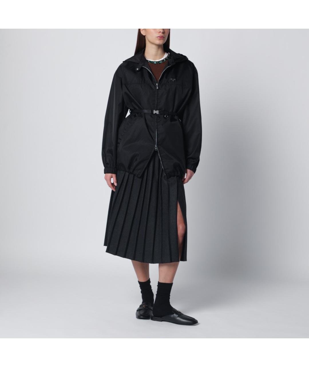 PRADA Черная синтетическая куртка, фото 4