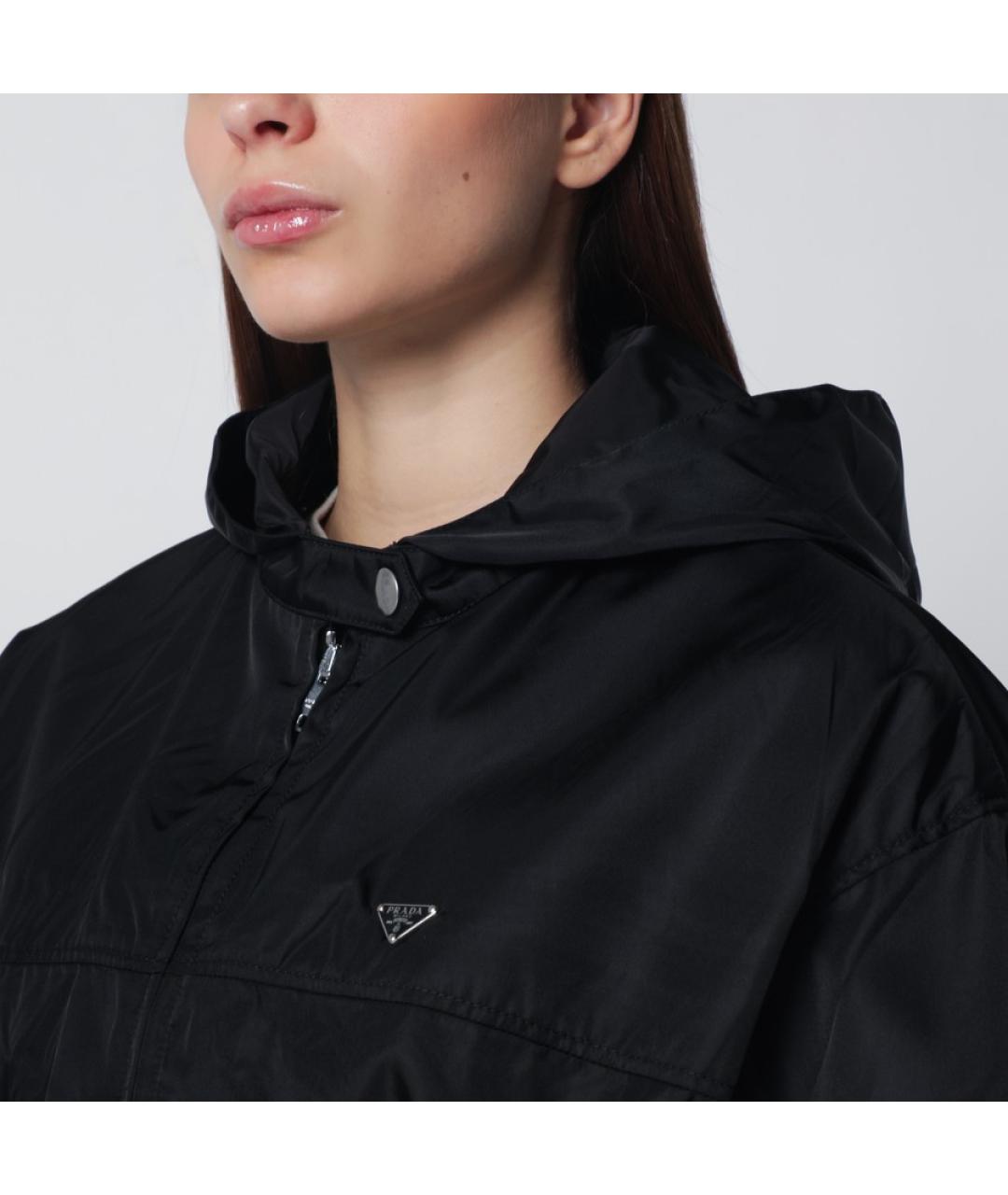 PRADA Черная синтетическая куртка, фото 6