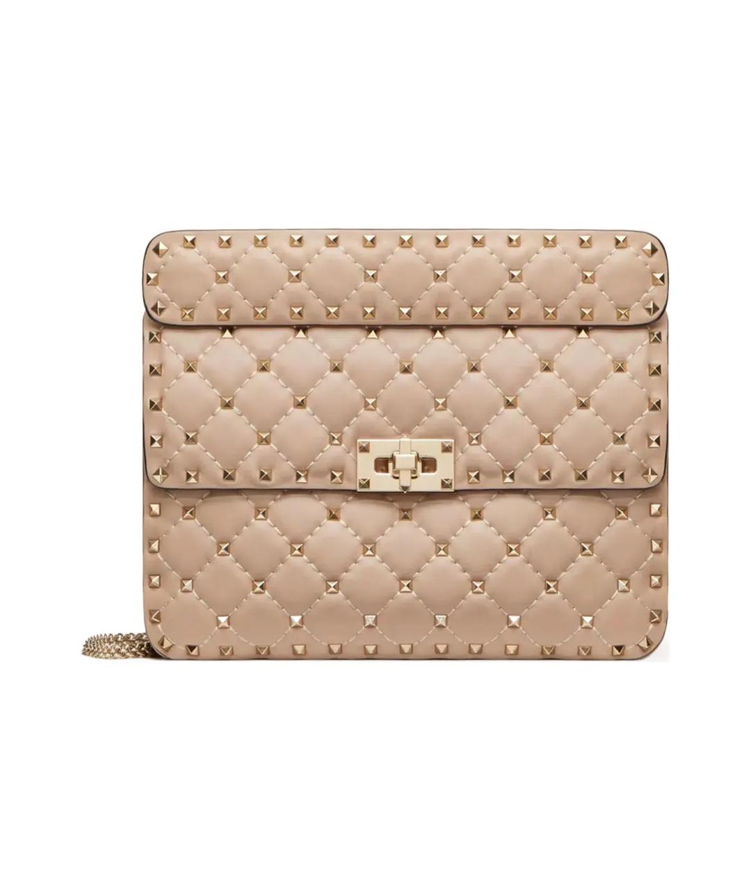 VALENTINO Розовая кожаная сумка через плечо, фото 1