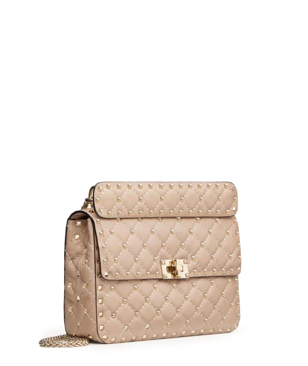 VALENTINO Розовая кожаная сумка через плечо, фото 3