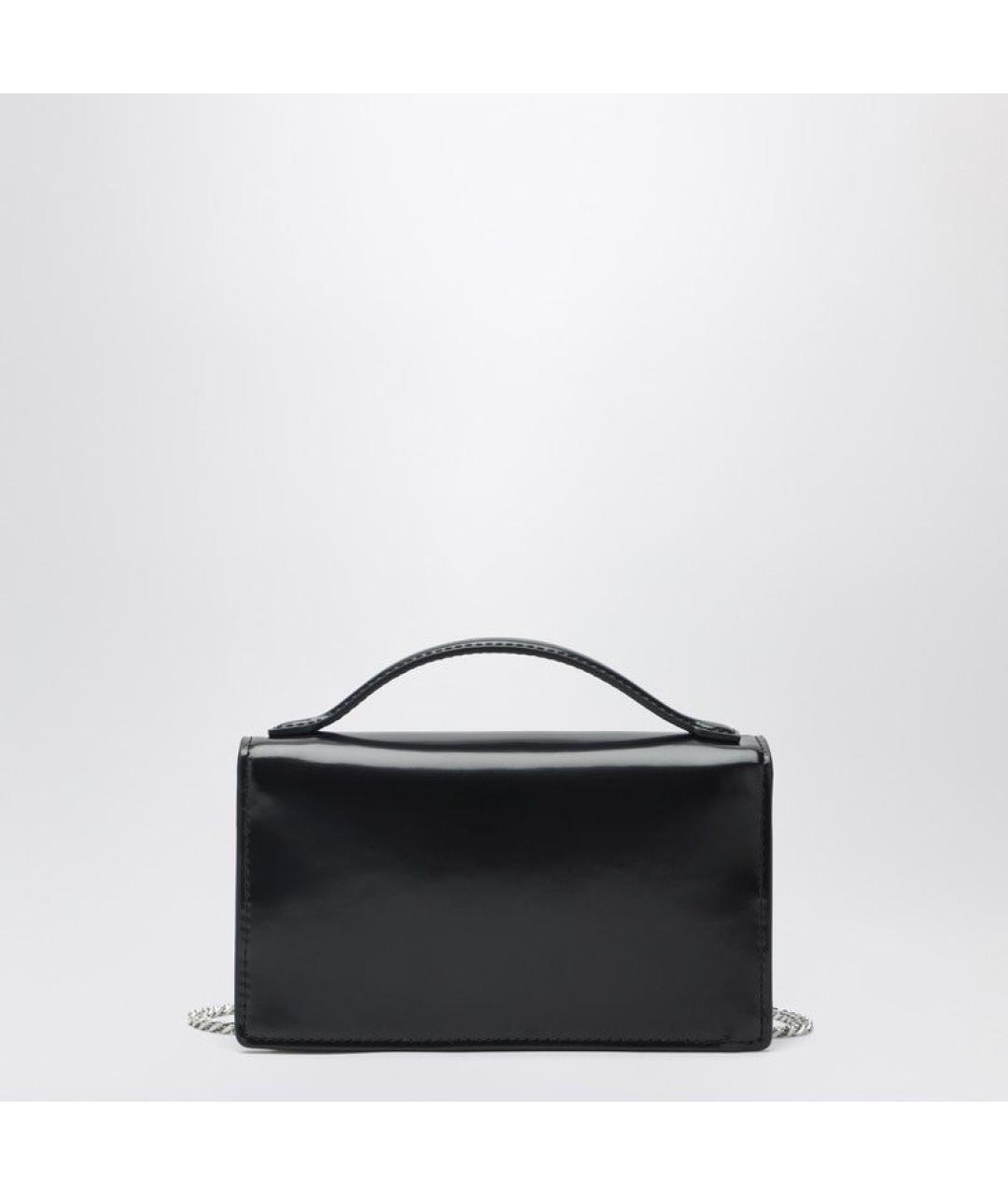 MARC JACOBS Черная кожаная сумка с короткими ручками, фото 2