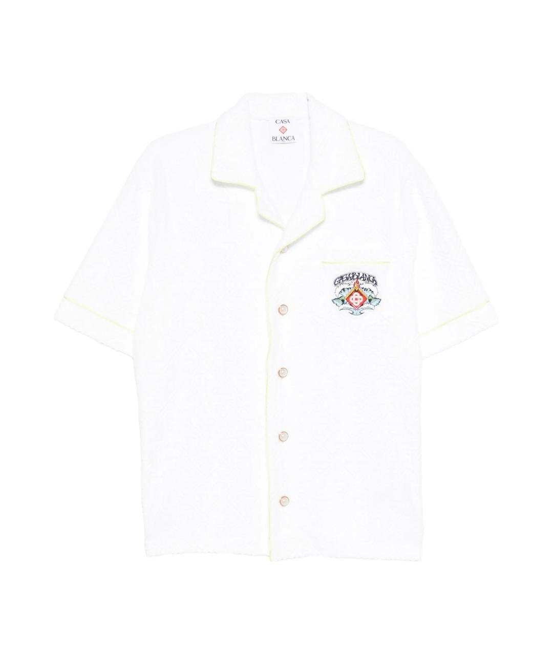 CASABLANCA Белая хлопковая кэжуал рубашка, фото 1
