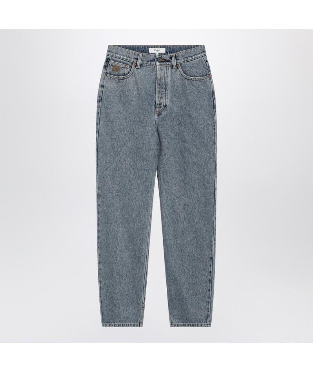 CHLOE Синие хлопковые прямые джинсы, фото 3
