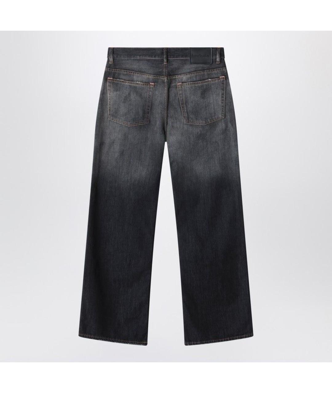 ACNE STUDIOS Черные хлопковые прямые джинсы, фото 2