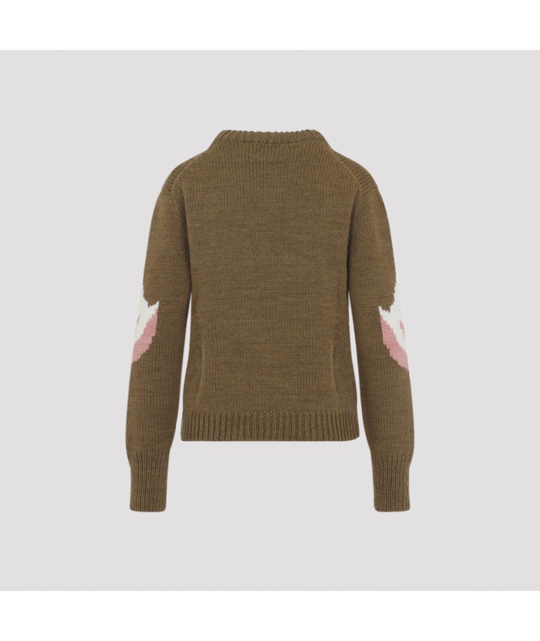 CHLOE Коричневый шерстяной джемпер / свитер, фото 3