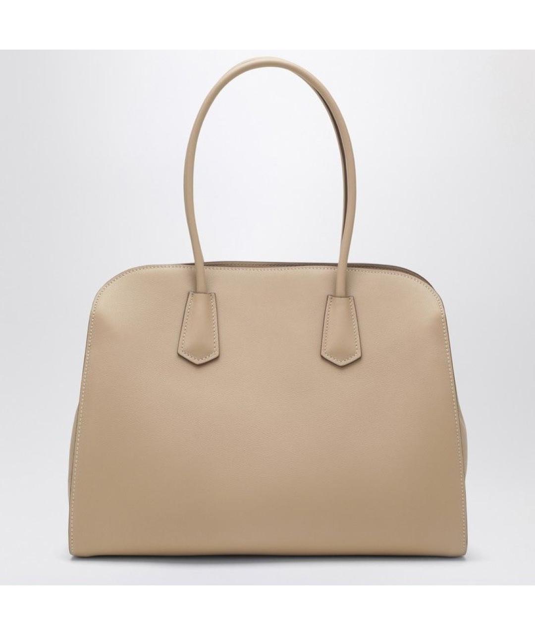 PRADA Бежевая кожаная сумка тоут, фото 2