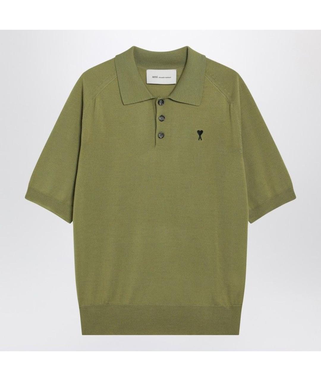 Ami Paris Зеленая футболка, фото 3