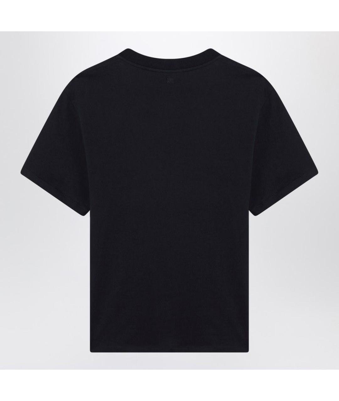 Ami Paris Синяя хлопковая футболка, фото 2