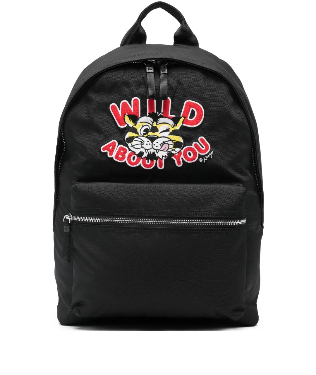 KENZO Черный синтетический рюкзак, фото 1
