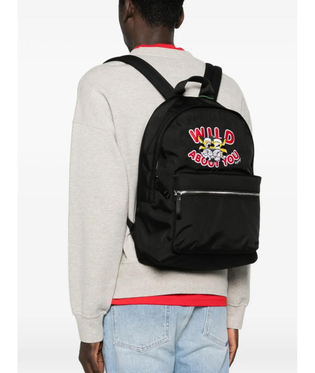 KENZO Черный синтетический рюкзак, фото 2