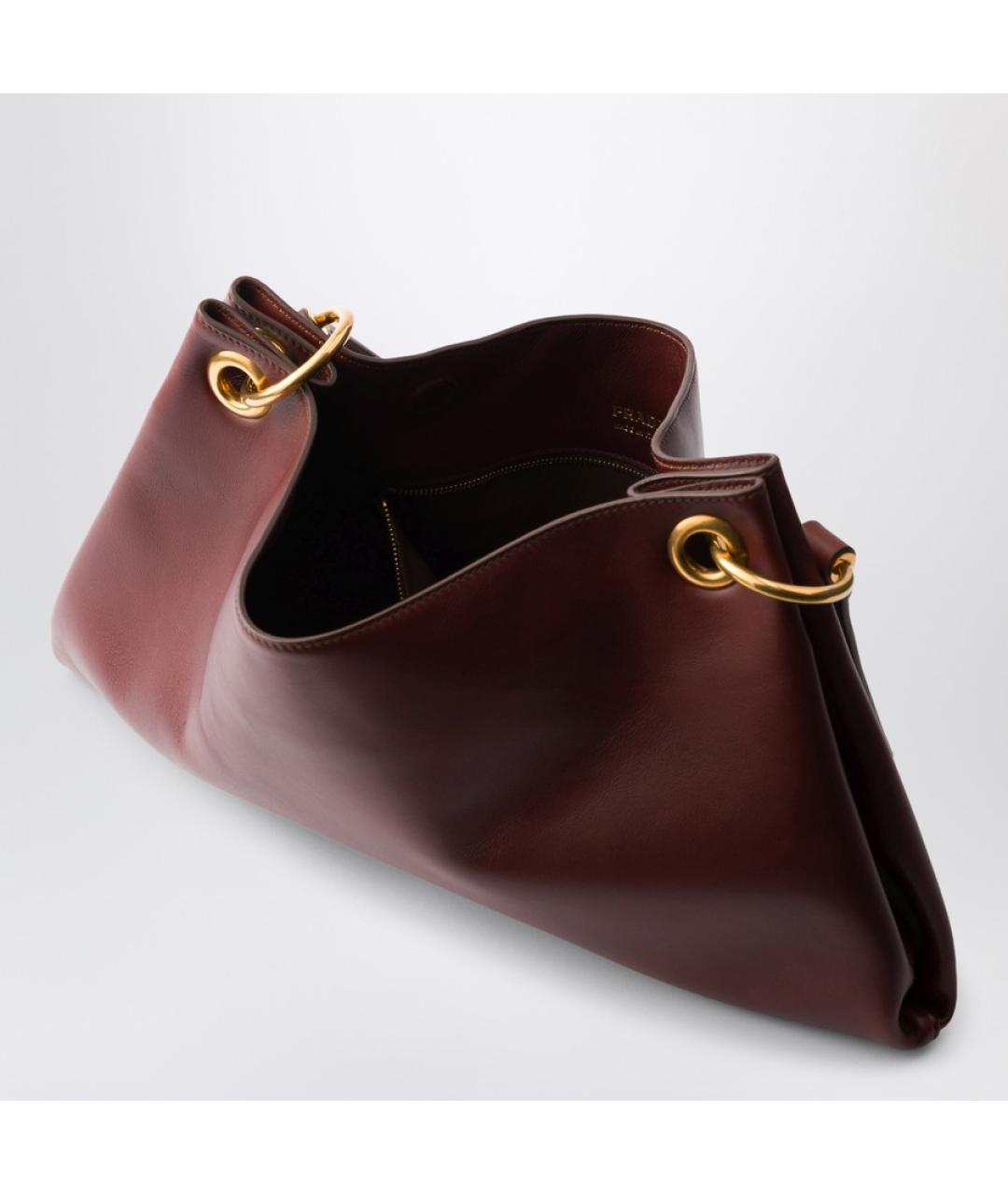 PRADA Коричневая кожаная сумка через плечо, фото 4