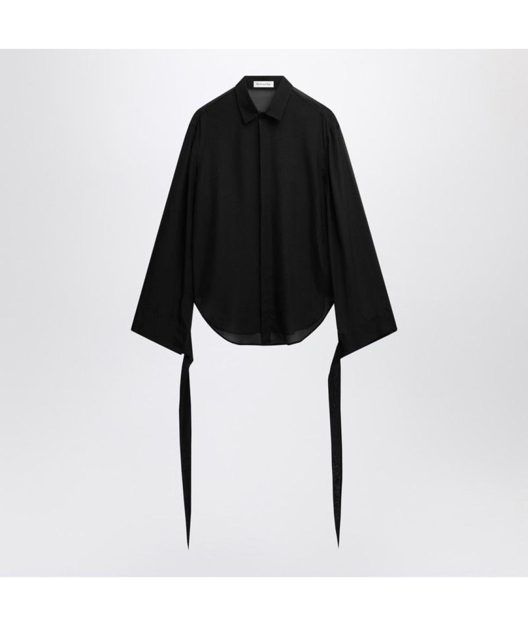 THE FRANKIE SHOP Черная полиэстеровая рубашка, фото 3