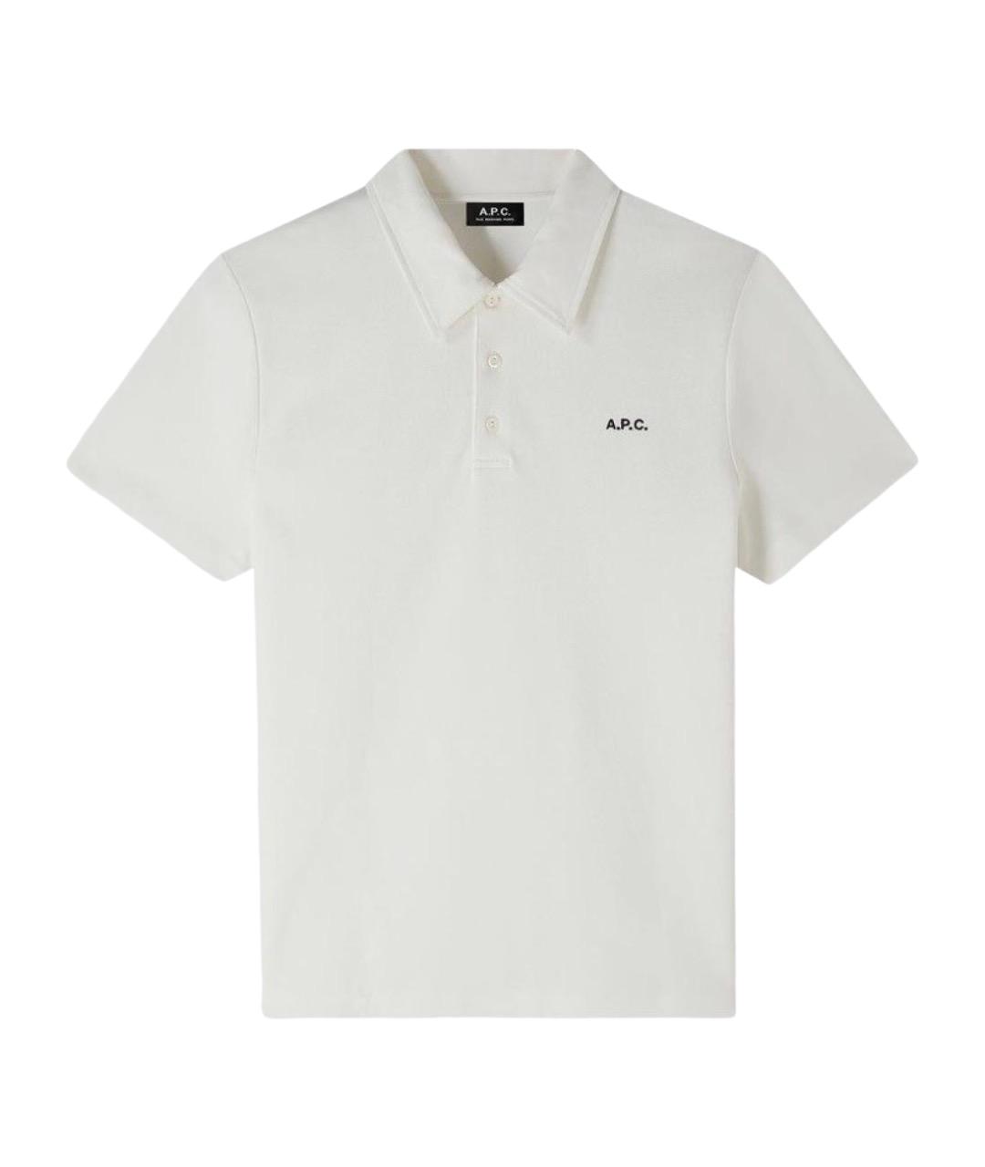 A.P.C. Белая хлопковая футболка, фото 1