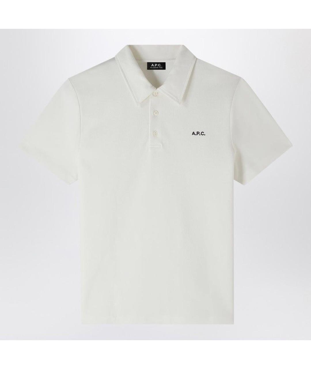 A.P.C. Белая хлопковая футболка, фото 4