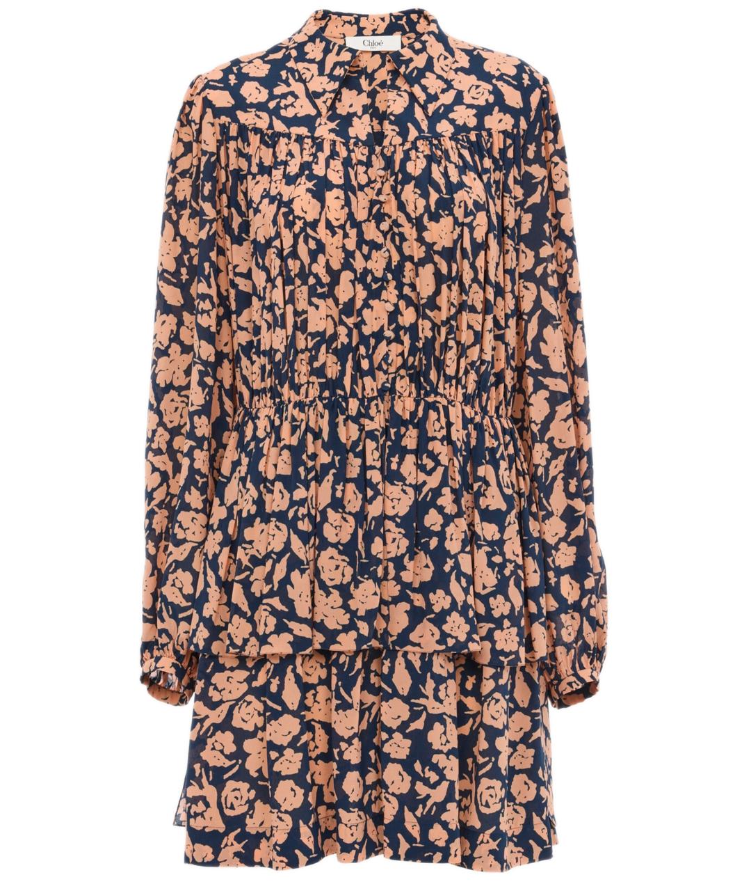CHLOE Мульти шелковое повседневное платье, фото 1