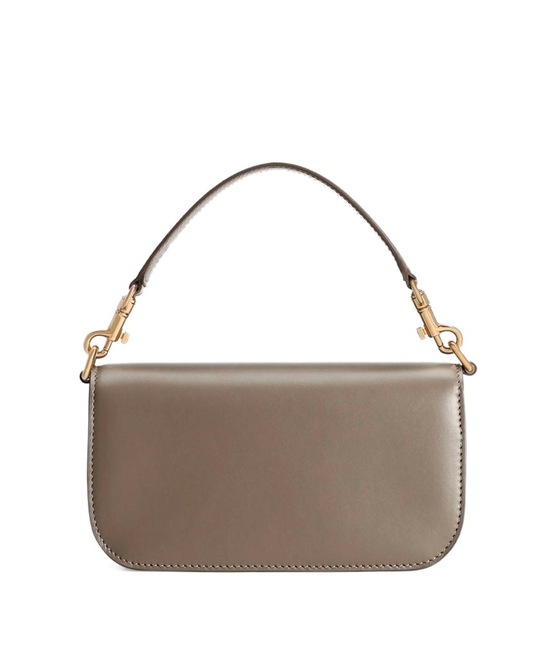 DOLCE&GABBANA Бежевая кожаная сумка через плечо, фото 3