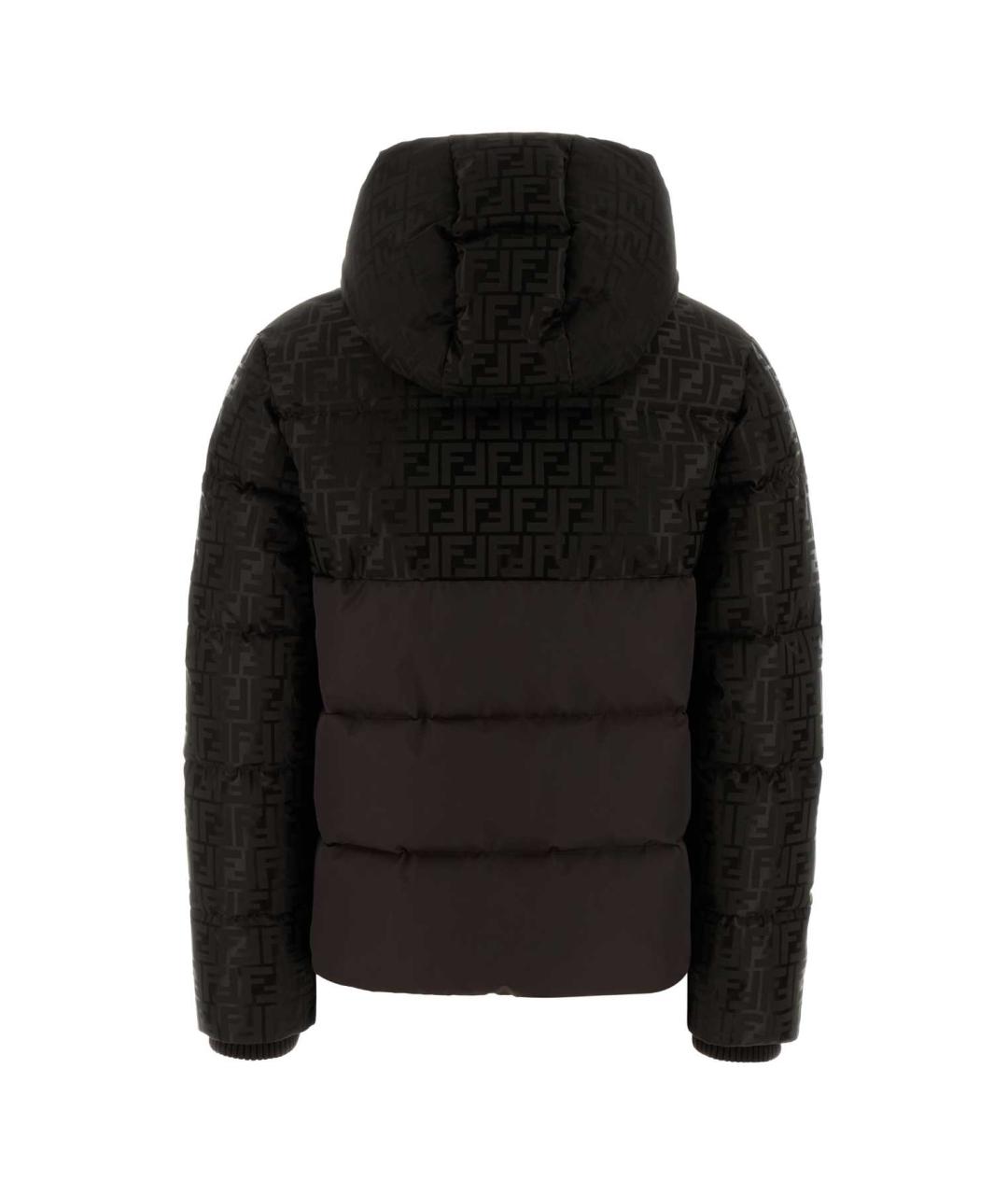 FENDI Коричневый хлопковый пуховик, фото 2