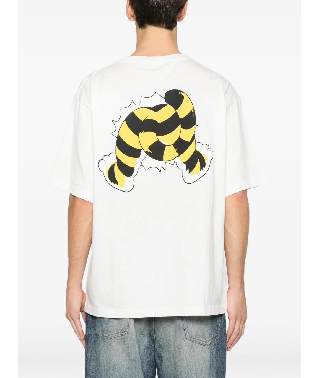 KENZO Белая хлопковая футболка, фото 4