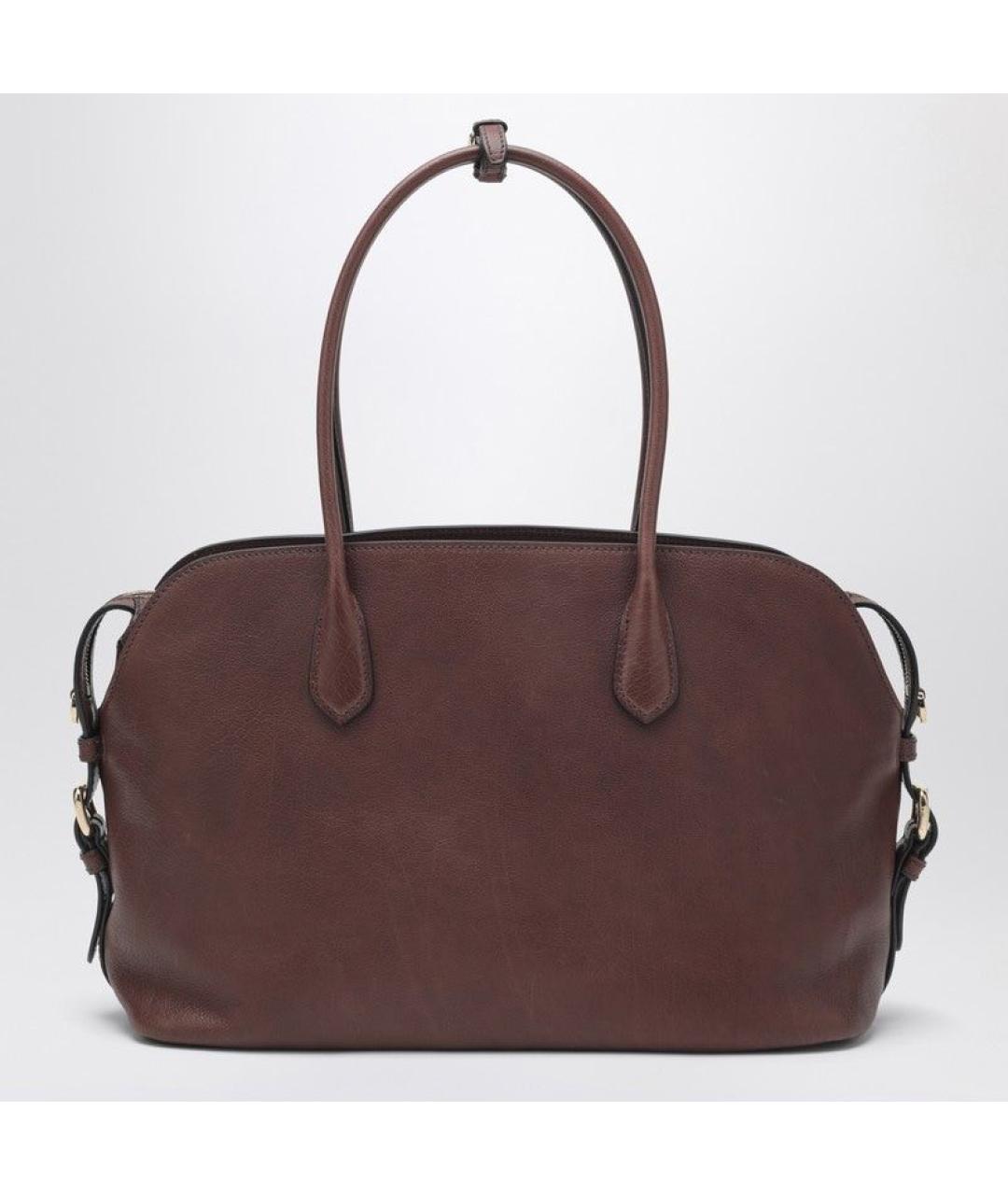 PRADA Коричневая кожаная сумка тоут, фото 2