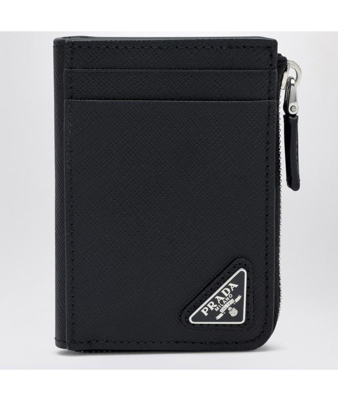 PRADA Черный кожаный кардхолдер, фото 3