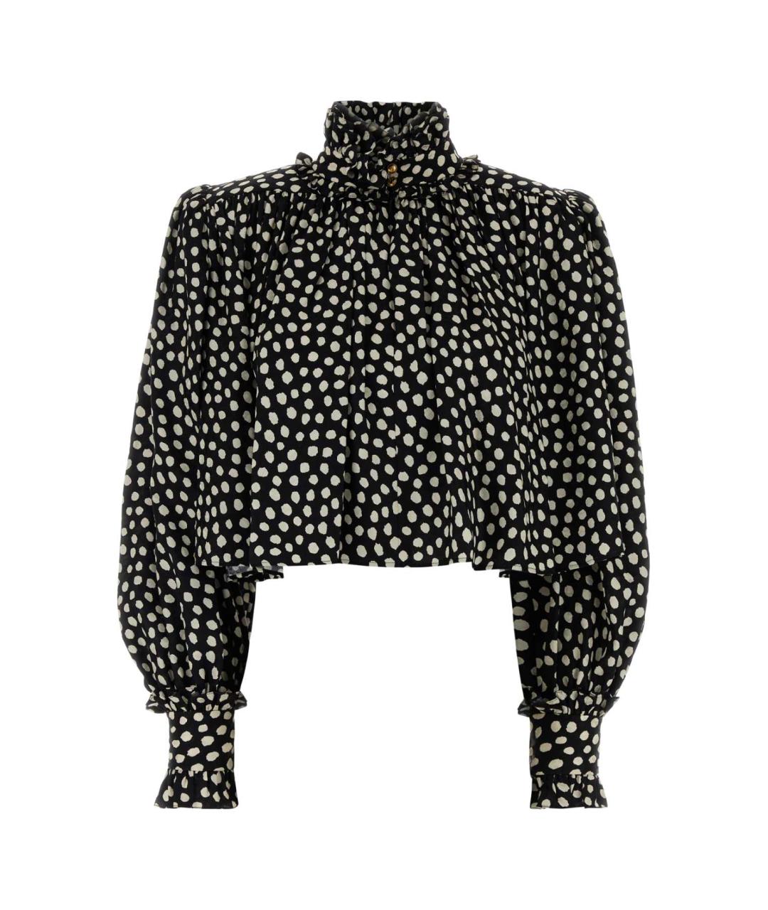 CHLOE Черная шелковая рубашка, фото 1