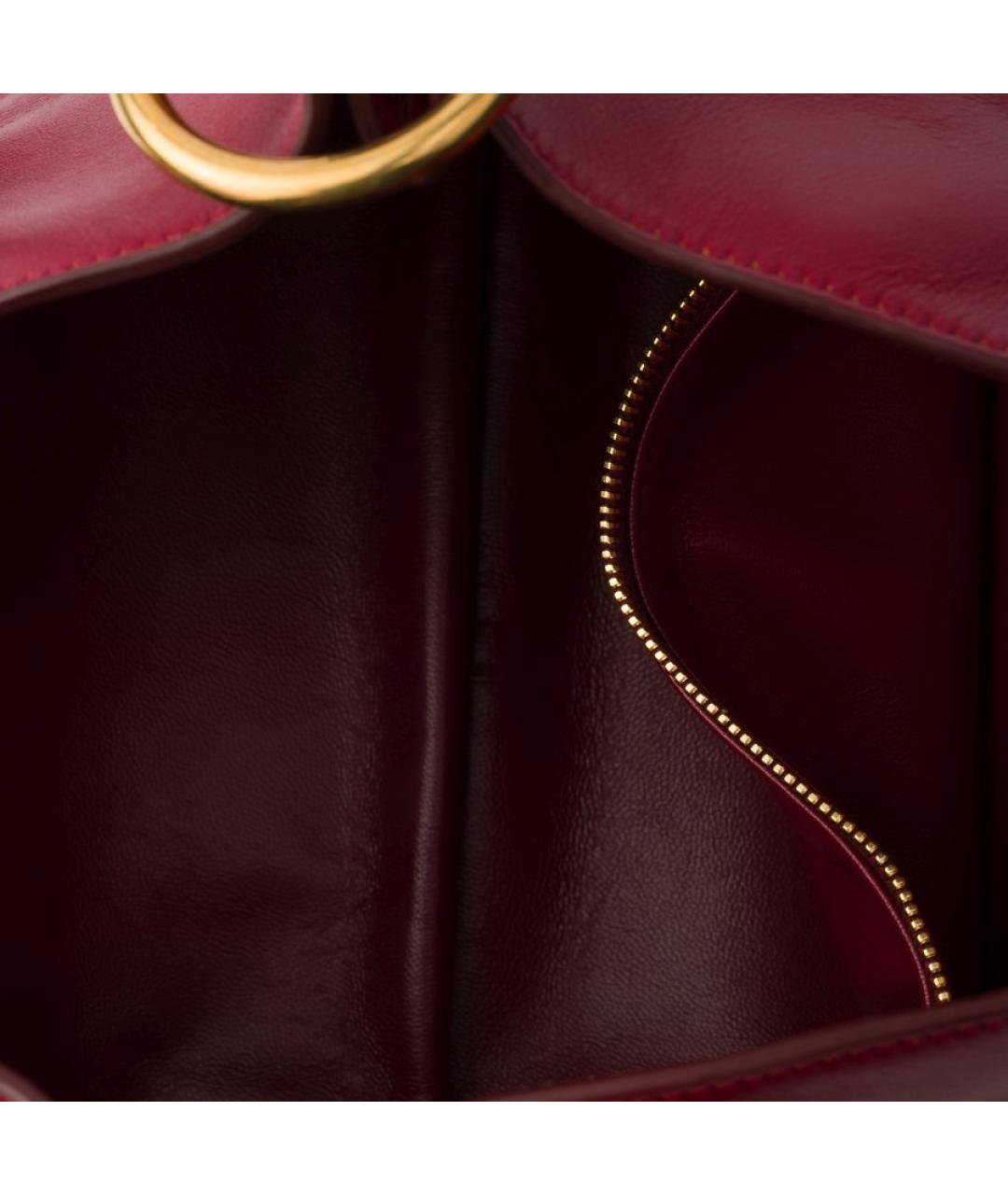 PRADA Красная кожаная сумка через плечо, фото 4