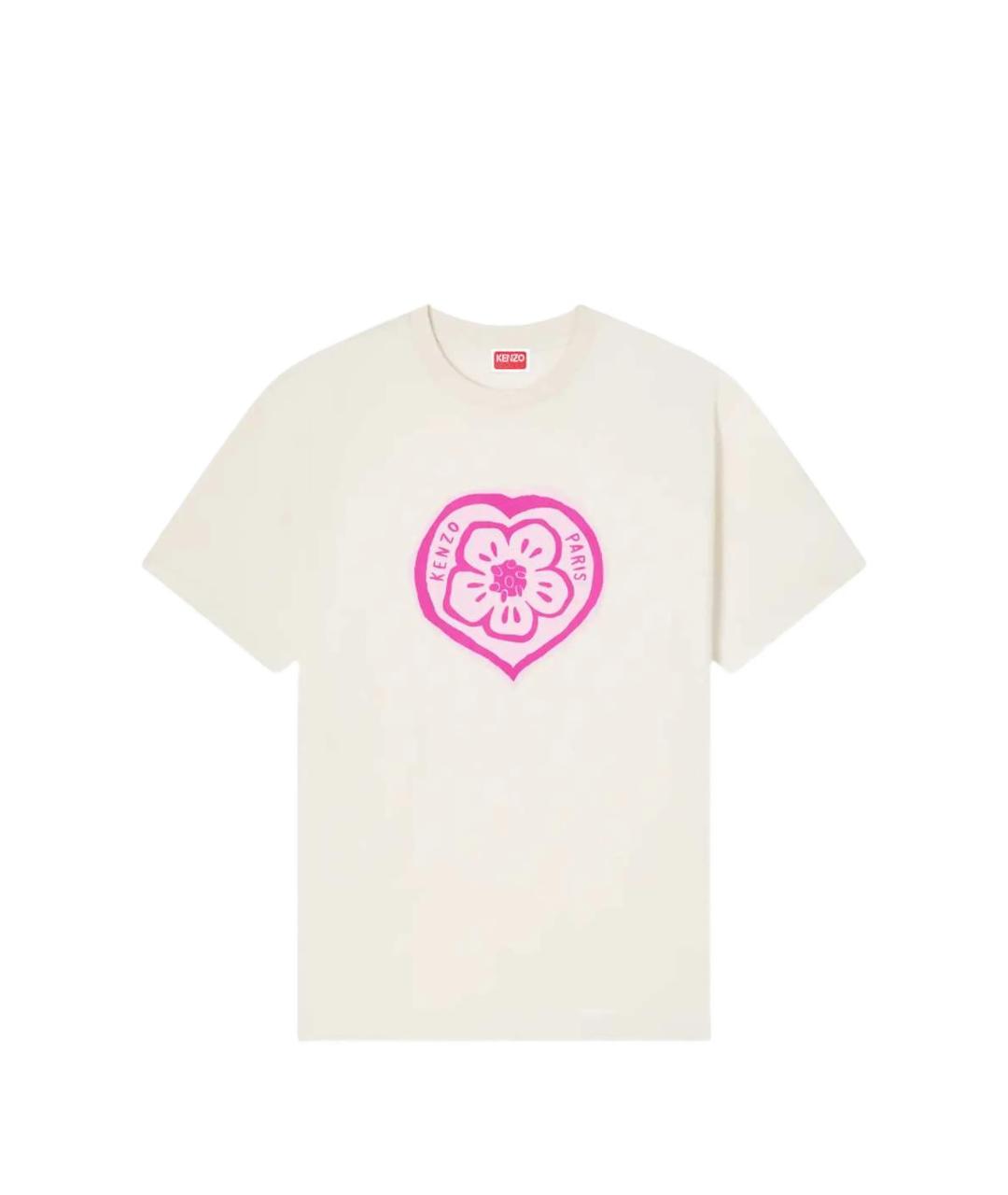 KENZO Белая хлопковая футболка, фото 1