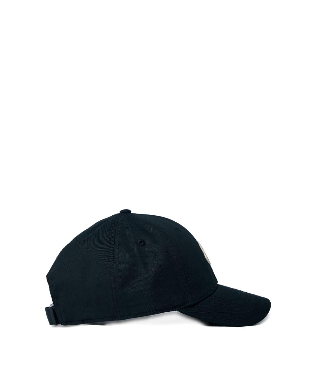 MONCLER Черная хлопковая кепка, фото 3