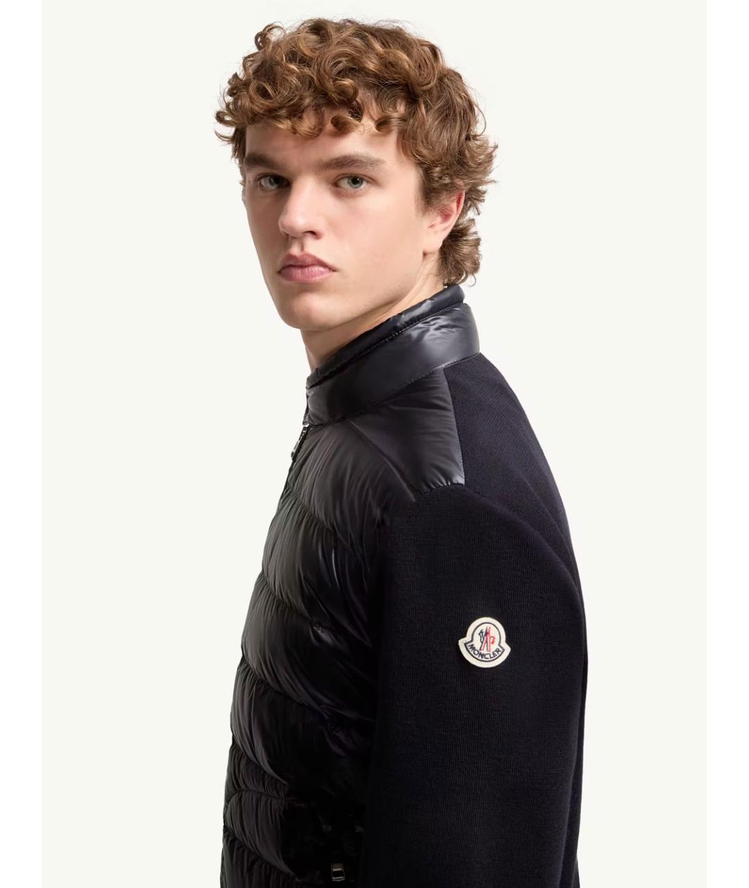 MONCLER Синяя шерстяная куртка, фото 4