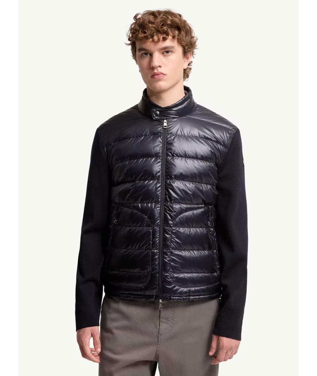 MONCLER Синяя шерстяная куртка, фото 2