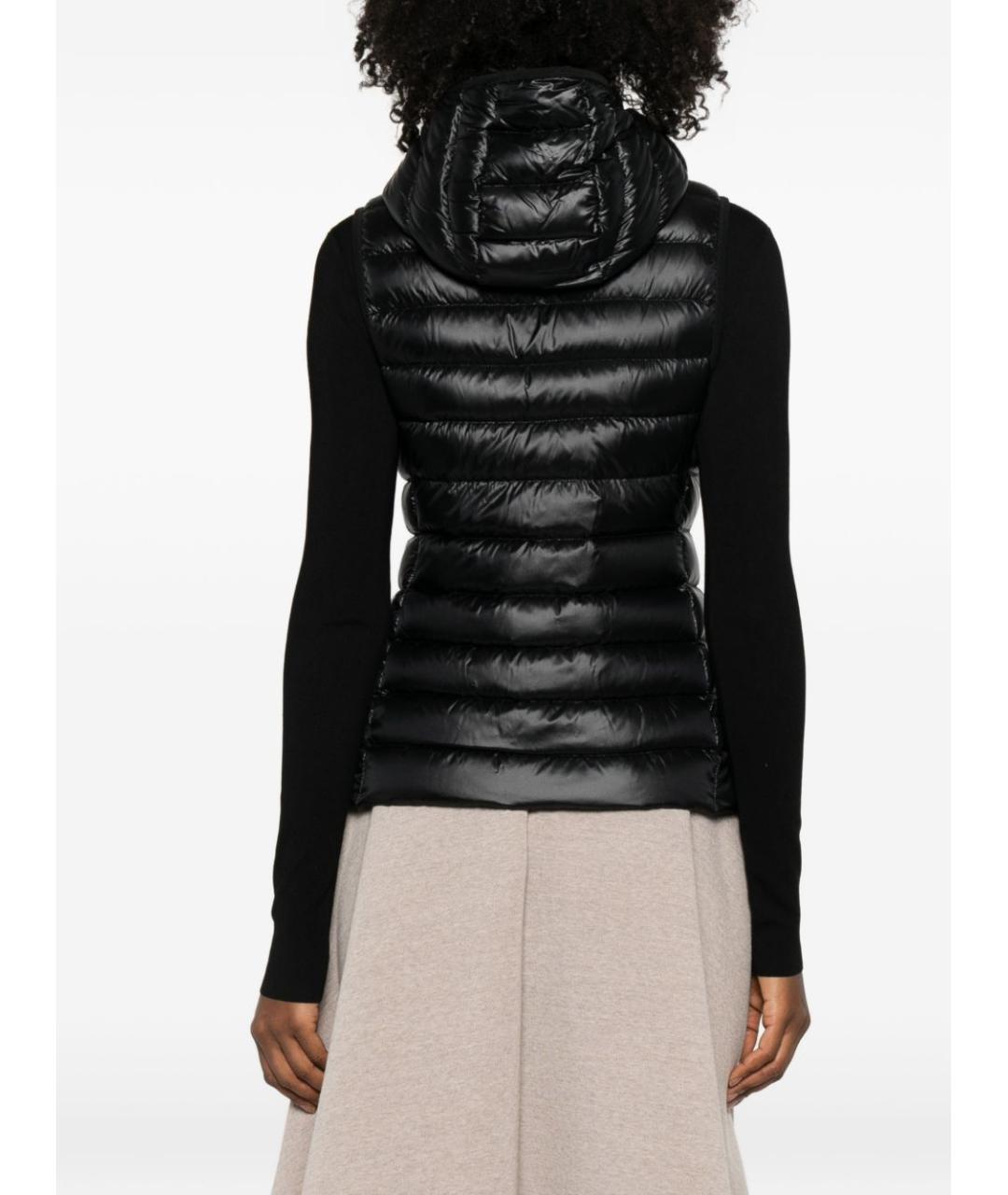 MONCLER Черный полиамидовый жилет, фото 2