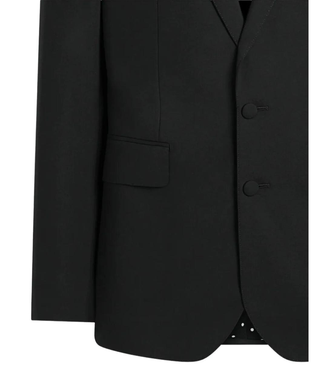 DOLCE&GABBANA Черный шерстяной пиджак, фото 3