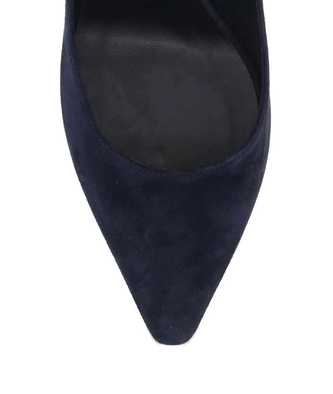 JIMMY CHOO Синие замшевые туфли, фото 4