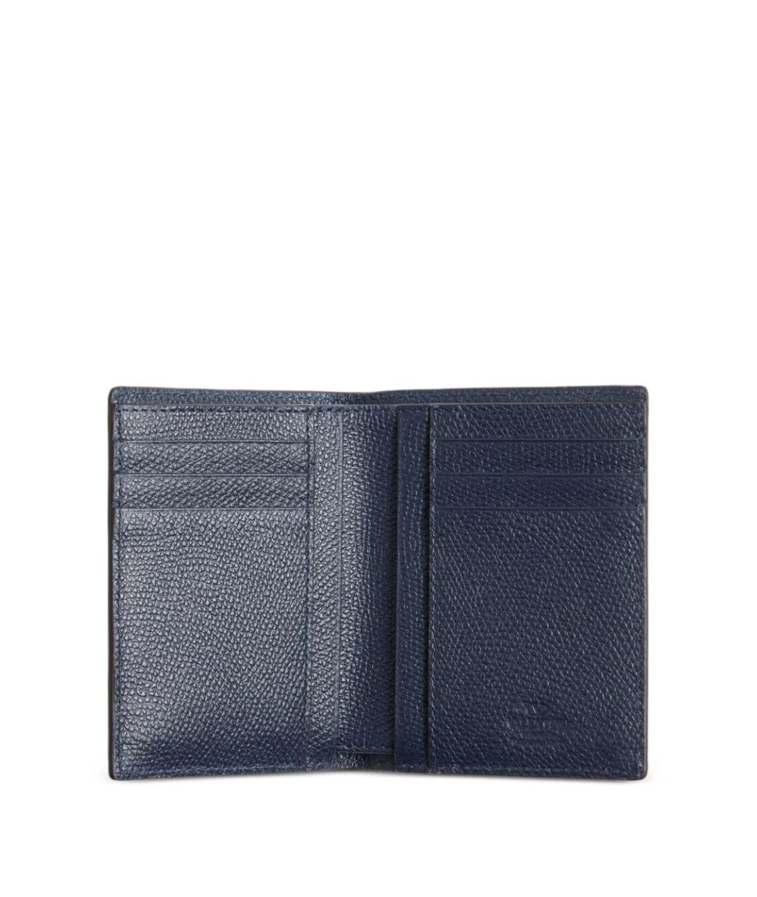 VALENTINO Синий кожаный кардхолдер, фото 2