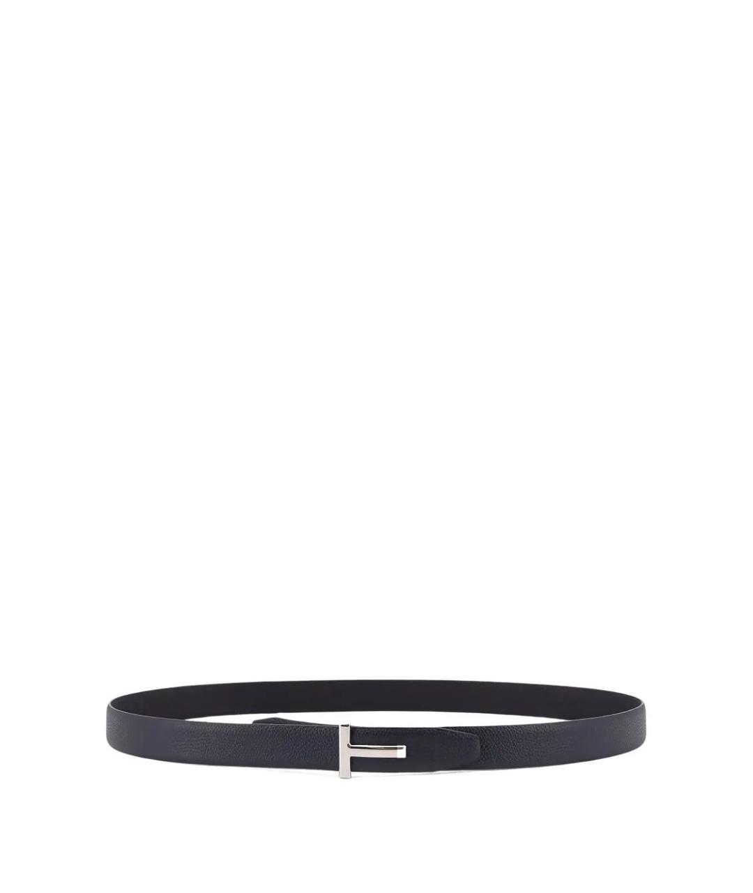 TOM FORD Синий кожаный ремень, фото 1