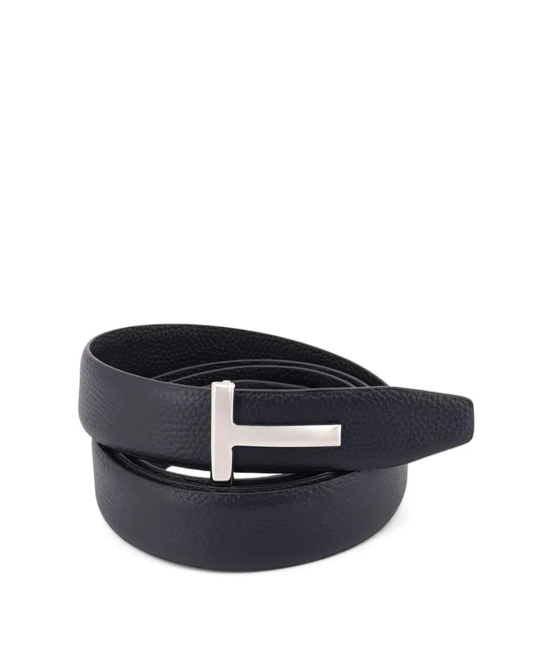 TOM FORD Синий кожаный ремень, фото 3