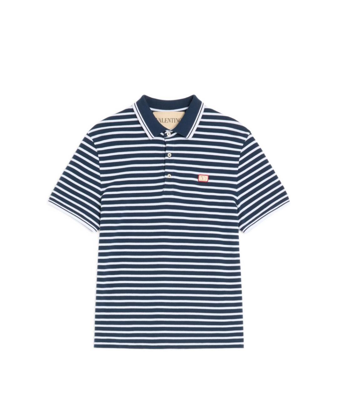 VALENTINO Мульти хлопковое поло с коротким рукавом, фото 1