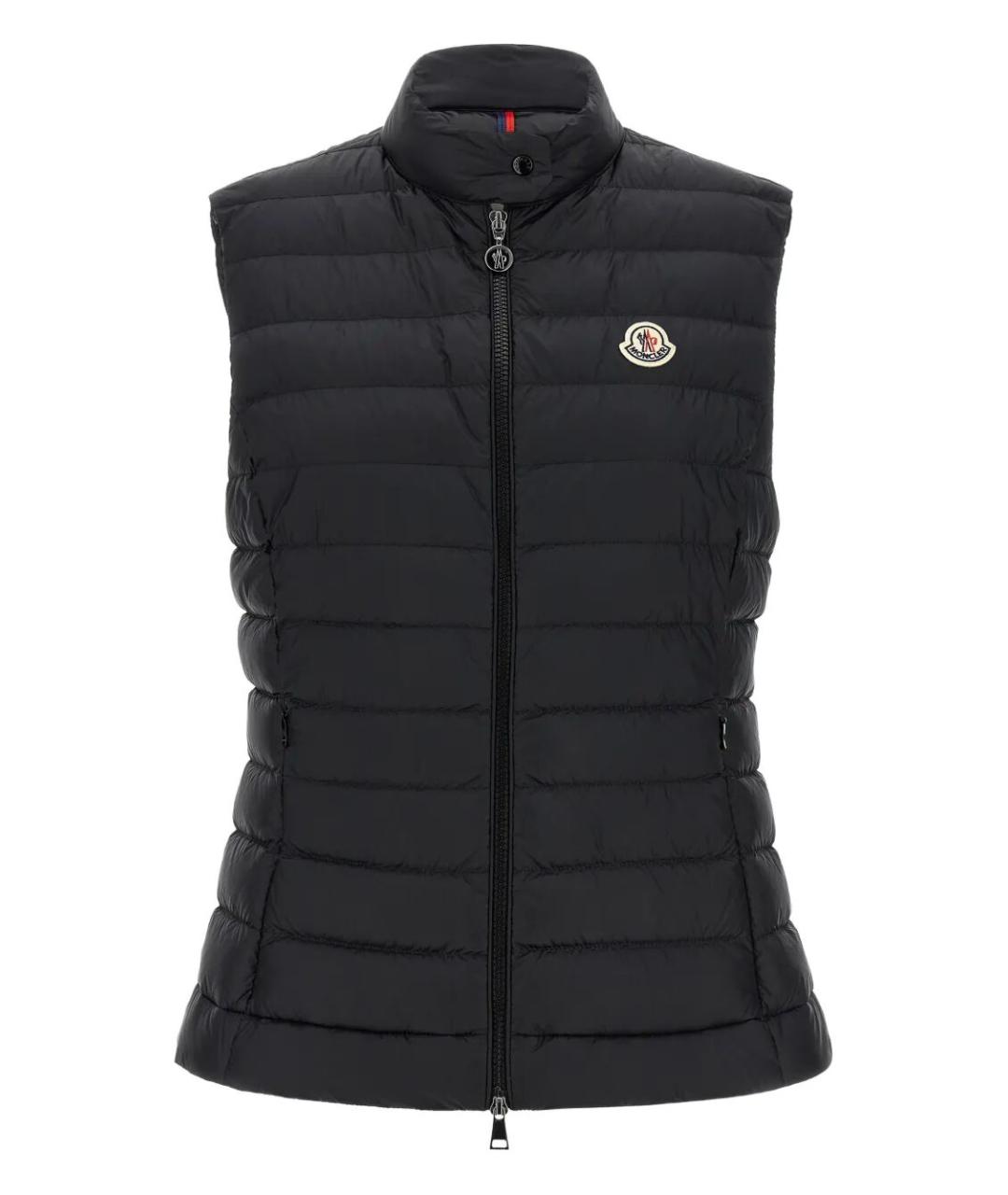 MONCLER Черный полиамидовый жилет, фото 1