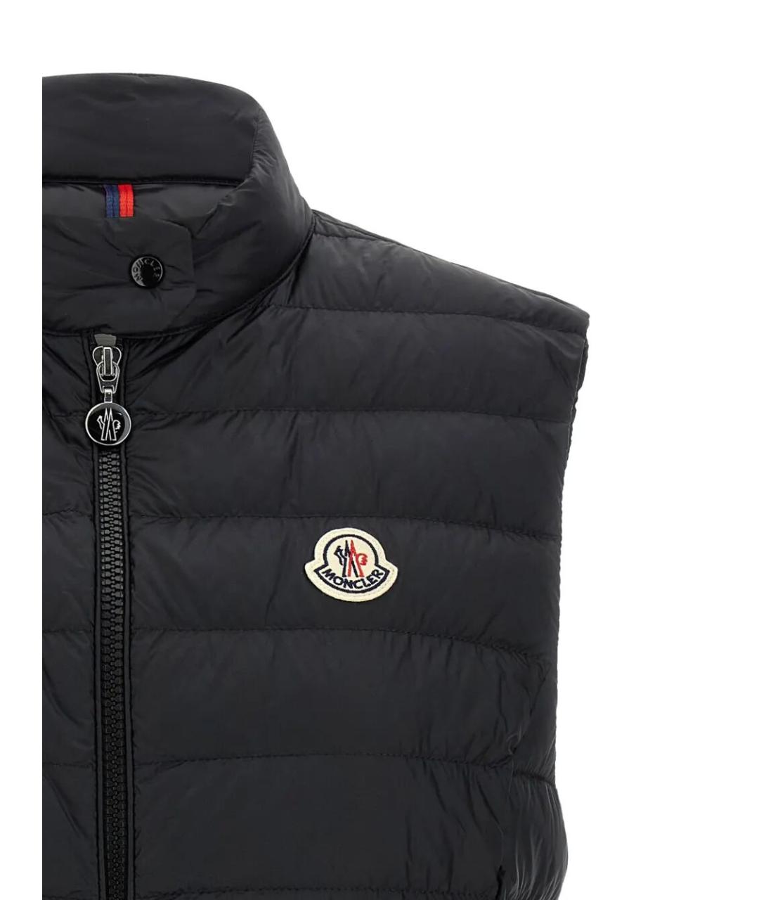 MONCLER Черный полиамидовый жилет, фото 3