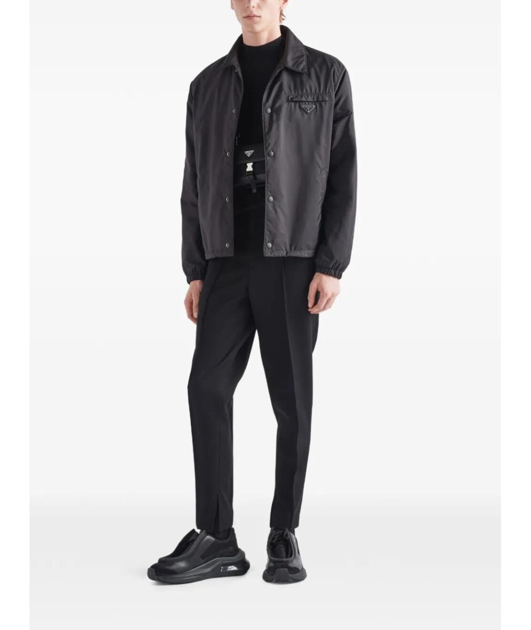 PRADA Черная полиамидовая куртка, фото 4